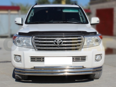 Защита передняя тройная 60-60-43 мм для Toyota Land Cruiser 200 2012-2013