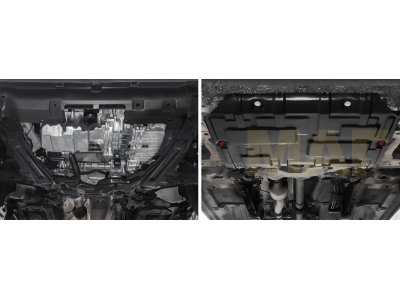 Защита картера и КПП Автоброня, сталь 2 мм для Haval F7/F7x 2019-2021