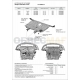 Защита картера и КПП Автоброня, сталь 2 мм для Toyota Corolla/BYD F3 2002-2013
