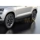 Порог-площадка "Black" F180ALB + комплект крепежа для Skoda Karoq 2020-н.в., Volkswagen Taos 2021-н.в.