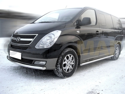 Пороги труба 60 мм Технотек для Hyundai H1 Starex 2007-2018