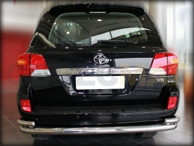 Защита задняя с уголками 76-53 мм для Toyota Land Cruiser 200 2007-2011