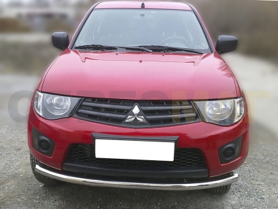 Защита переднего бампера 76 мм для Mitsubishi L-200 2006-2014