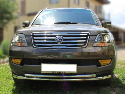 Защита передняя двойная 60-53 мм для Kia Mohave 2008-2016