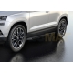 Пороги алюминиевые Rival Premium для Skoda Karoq 2020-2021