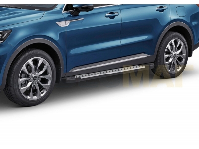 Пороги алюминиевые Rival BMW-Style для Kia Sorento 2020-2021