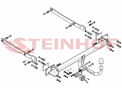 Фаркоп Steinhof шар A на купе для Mercedes-Benz C-Class W204/E-Class W212 2009-2021