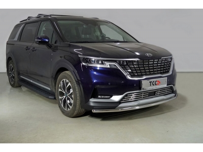 Защита переднего бампера 42 мм ТСС для Kia Carnival 2020-2021