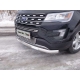 Накладка решётки радиатора верхняя 16 мм ТСС для Ford Explorer 2015-2017