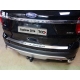 Накладка на задний бампер шлифованный лист надпись Explorer ТСС для Ford Explorer 2015-2017