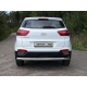 Защита заднего бампера овальная 75х42 мм ТСС для Hyundai Creta 2016-2021
