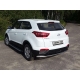 Защита заднего бампера 42 мм ТСС для Hyundai Creta 2016-2021