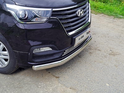 Накладка решетки радиатора 16 мм ТСС для Hyundai H-1 Starex 2019-2021