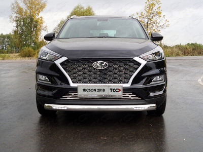 Накладка решётки радиатора нижняя 12 мм для Hyundai Tucson 2018-2021