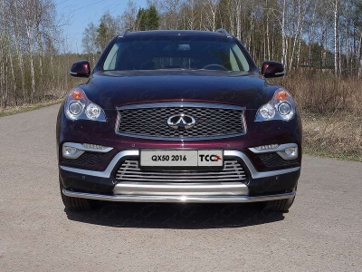 Накладка решётки радиатора 12 мм ТСС для Infiniti QX50 2016-2017