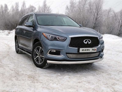 Накладка решётки радиатора 16 мм без круизконтроля ТСС для Infiniti QX60 2016-2021