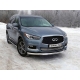 Защита переднего бампера с ДХО 76 мм ТСС для Infiniti QX60 2016-2021