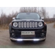 Защита передняя овальная с ДХО 75х42 мм ТСС для Jeep Renegade 2015-2021