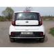 Защита заднего бампера 42 мм ТСС для Kia Soul 2016-2021