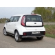 Защита заднего бампера 42 мм ТСС для Kia Soul 2016-2021