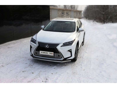 Защита переднего бампера 42 мм ТСС для Lexus RX-200t/350/450h 2015-2021