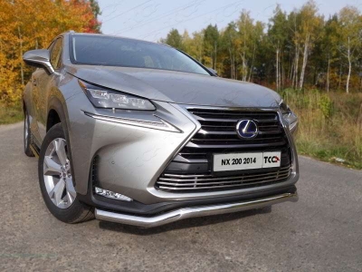 Накладка решётки радиатора 12 мм ТСС для Lexus NX-200 2014-2017