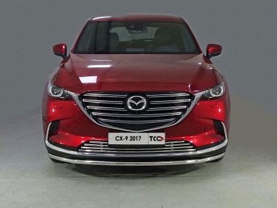 Накладка решетки радиатора нижняя 16 мм ТСС для Mazda CX-9 2017-2021