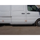 Порог алюминиевый Slim Line Silver ТСС для Mercedes-Benz Sprinter 2014-2018