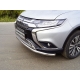 Решетка радиатора нижняя 12 мм для Mitsubishi Outlander 2018-2021