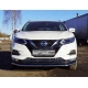 Защита переднего бампера 42 мм ТСС для Nissan Qashqai 2019-2021