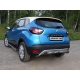Защита заднего бампера 42 мм ТСС для Renault Kaptur 2016-2021