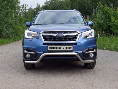 Защита передняя Кенгурятник 60 мм ТСС для Subaru Forester 2016-2018