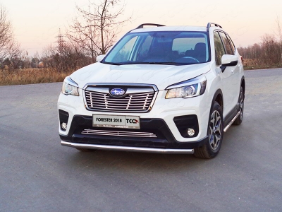 Решётка радиатора нижняя 12 мм ТСС для Subaru Forester SK 2018-2021