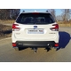 Защита задняя длинные уголки 42 мм ТСС для Subaru Forester SK 2018-2021