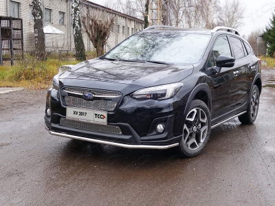 Защита переднего бампера 42 мм ТСС для Subaru XV 2017-2021