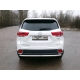 Защита заднего бампера 60 мм ТСС для Toyota Highlander 2017-2020
