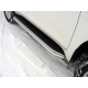 Защита штатных порогов 42 мм ТСС для Toyota Land Cruiser Prado 150 2017-2021