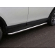 Пороги с площадкой нержавеющий лист 60 мм ТСС для Toyota RAV4 2015-2019