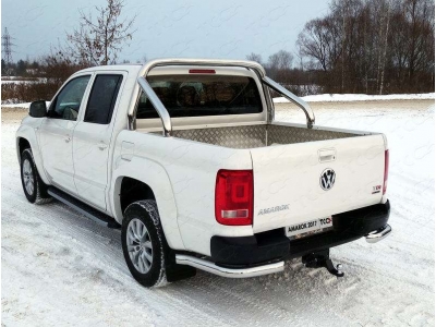 Защита кузова 76 мм ТСС для Volkswagen Amarok 2016-2021