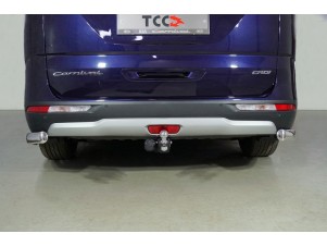 Защита задняя уголки овальные 75х42 для Kia Carnival № KIACAR21-38