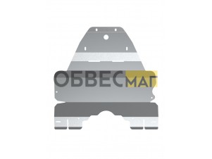 Защита картера (с креп.) для SUBARU Legacy, Outback (2010-н.в.) 2.0/2.5 бен. АТ/МТ (алюминий, 3 мм) / Субару Легаси