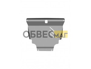 Защита картера (с креп.) для TOYOTA Fielder (2006-2012) 1.5 бен. CVT FWD правый руль (алюминий, 3 мм) / Тойота Королла филдер