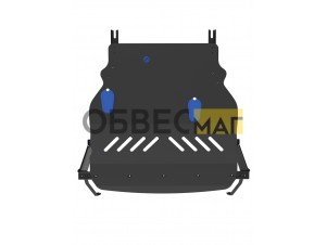 Защита картера и коробки передач для VW Golf IV (98-03) (2,5мм) 1,2/1,6/1,8/2/1,9TD бен.,МТ/АТ (совм. с 51.04.410) / Фольксваген Гольф