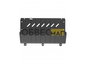 Защита картера и коробки передач для EXEED TXL (M32TFL) (21-) 1,6Т бен. 4WD, VX (M36T) (21-) 2,0Т бен., AT 4WD, ESTEO MX / Эксид ТХЛ