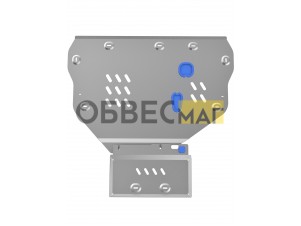 Защита картера и коробки передач для GEELY Galaxy M9 2025-н.в. 1,5 гибрид AT 4WD (алюминий 3мм) / Джили