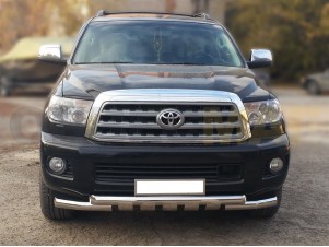 Защита переднего бампера Shark 76 мм для Toyota Sequoia № TOYS09 1.2