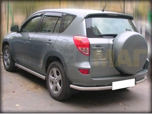Защита задняя уголки 60 мм для Toyota RAV-4 № TRN 6