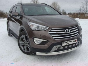 Накладка решётки радиатора 16 мм для Hyundai Santa Fe Grand № HYUNSFGR14-04