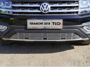 Накладка решетки радиатора нижняя с парктроником и камерой 12 мм для Volkswagen Teramont № VWTER18-20