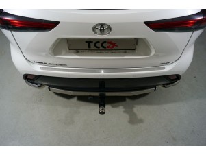 Накладка на задний бампер лист шлифованный надписьToyota для Toyota Highlander № TOYHIGHL20-08